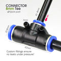 30M-5M DIY Free Bending Universal Sprayer Kit 8Mm Hose Patio Misting Cooling System for Garden Plant Fogging Watering Irrigation
